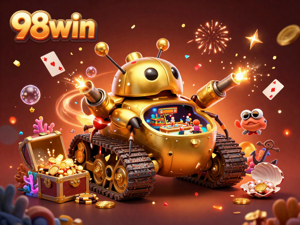 Winning at 98win with a vibrant casino tank filled with action and excitement.