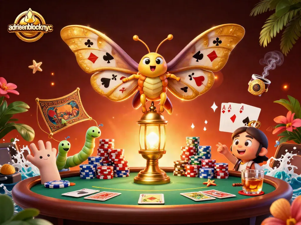 Engage in thrilling gameplay at adriaenblocknyc with a vibrant casino scene filled with poker excitement.